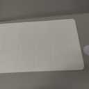 Stone Bath Mat 24"x16" - Diatomaceous Earth Shower Mat, Quick Dry, Anti-Slip, Modern Design with Bonus Non-Slip Pad - Perfect for Home Safety and Style,White,Straight