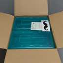 Mr. Pen- Clear Pencil Boxes, 6 Pack, Light Aqua Color, Snap-Tight Lid, Plastic Pencil Box Organizer, 7.9"x4.5"x2.4"