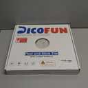 DICOFUN 10-Sheet Peel and Stick Backsplash Tile, Faux White Marble Look PVC Mixed Metal Stick on Backsplash Tiles for Kitchen and Bathroom, 9.4 sq.ft