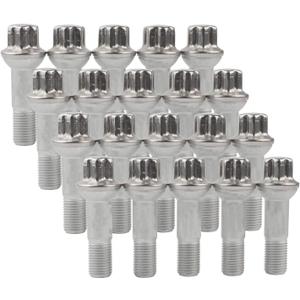 14mm x 1.5 Wheel Lug Bolt OE Factory Wheel 0009905407 Compatible with ML500 S550 CL63 ML350 GLK350 CL500 GL450, Pack of 20