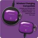 iFace First Class Case [Compatible with AirPods Pro]  Cute Shockproof Hybrid Dual Layer [Hard Cover + Bumper] Keychain Protective Case [Drop Tested]  Purple