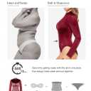 Popilush Long Sleeve Body Suits Womens Turtle Neck Bodysuits Full Body Shapewear Tummy Control Tops Spring Summer Outfits