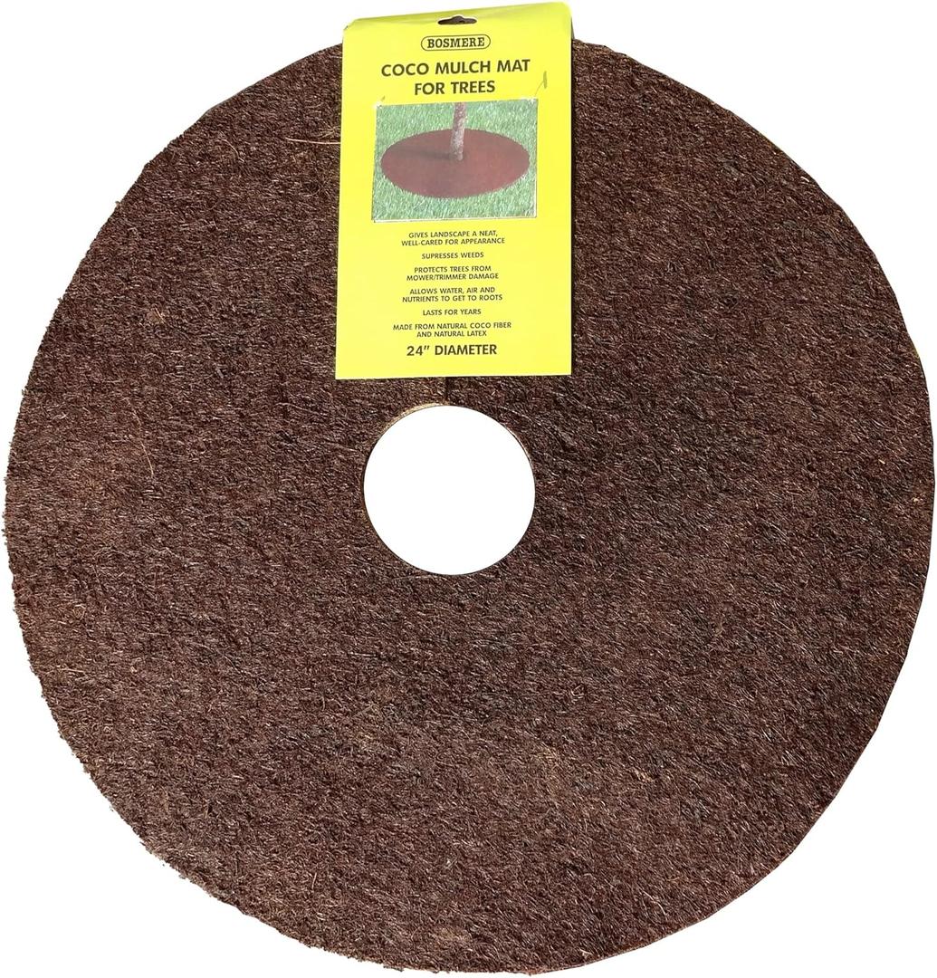 Bosmere Tree Protection Weed Mats, 24", 3-Pack (Natural)