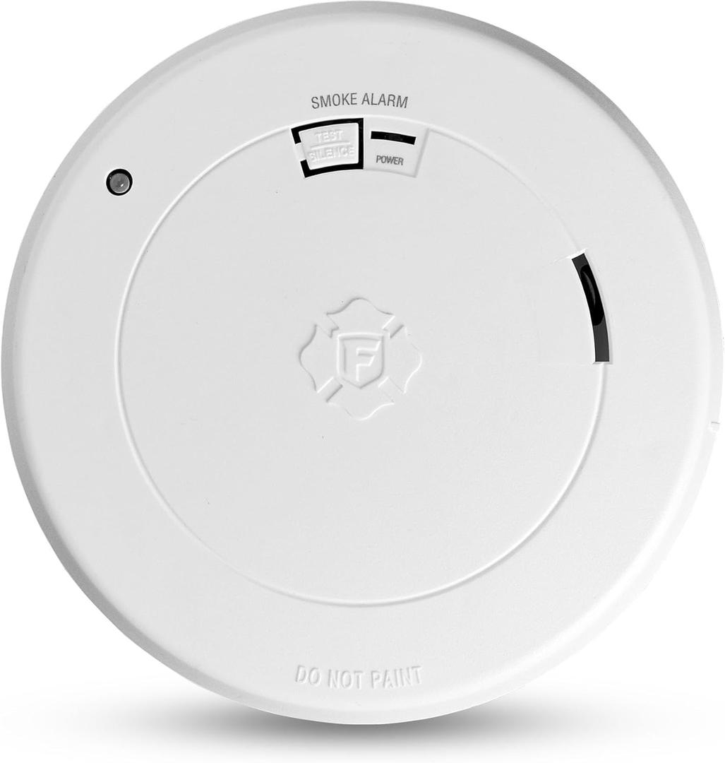First Alert SM210L, 10-Year Sealed Battery Smoke Alarm with Safety Path Light, 1-Pack