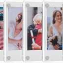 6 Pack- Acrylic Fridge Magnetic Frame, Acrylic Photo Picture Frames,Double Sided Photo Refrigerator Magnet Picture Frame for Fujifilm Instax Mini,Clear Picture Display Frame,2.36 x 3.54 Inch