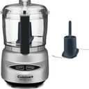 Cuisinart Mini-Prep Plus Food Processor, 24-Ounce Mini Food Processor to Chop Herbs, Vegetables, and Hard Cheese, 24-Ounce Work Bowl, Reversible Stainless Steel Blade, DLC-2ABC, Brushed Chrome