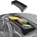 RT-TCZ for Wrangler JK Dashboard Storage Tray Organizer for Jeep Wrangler JK JKU 2007 2008 2009 2010 Black Storage Accessories