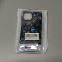 KERZZIL Elegent Mother Shell Pearl Compatible with iPhone 13 Pro 6.1 inch Rectangle Edge Case,Chic Slim Colorful Abalone Pearl Soft TPU Protective Cases Cover