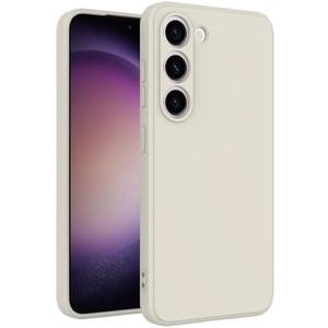 WOGROO for Samsung Galaxy S23 FE Case White, Scratch Resistant with Soft Touch, Slim Thin Phone Cover for Samsung Galaxy S23 FE