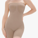 LUMIVAE Shapewear Bodysuits for Women, Tummy Control Full Body Shaper with Removable Straps, Seamless Strapless Body Suit, Sienna(short) 2XL-3XL
