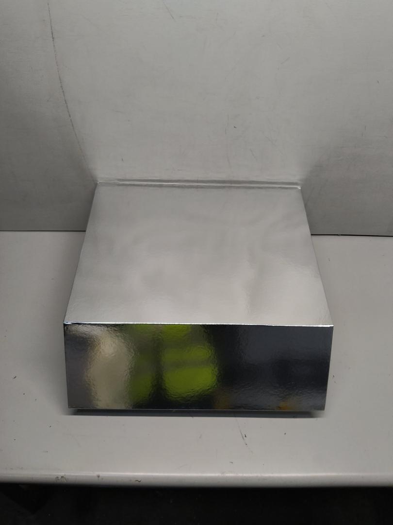 Portable Folding Magnetic Box Silver 20" x 16" x 7", Elegant Packaging for Christmas Weddings and Special Occasions with Lid