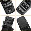 Master Power Window Switch Driver Side Front Left Door Control Button,Fits 20162022 Ram 1500 2500 3500,20112019 Dodge Charger,2011-2020 Chrysler 200 300, | Replaces 68139805AB,68139805AA,56046823AE