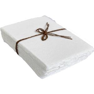 Handmade Cotton Paper with Deckle Edge Recycled Cotton Rag Mixed Media Card Stock for Postcards, Invitations, Crafts and Announcements (4x6 inch "A6", 150gsm, 50 Pack) (4x6 OFF WHITE)