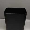 Cesun Small Bathroom Trash Can 2.1 Gallon Wastebasket, Modern Metal Garbage Can Office Waste Basket, Matte Black Stainless Steel Trash Bin for Bedroom, Home Office, Toilet, rv, Near Desk, Under Sink