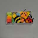 Infinno Baby Wrist Rattle Socks and Foot Finder Set, Perfect Baby Toys for 0-12 Months Newborn Boys and Girls As Shower Gifts, Garden Bug Series (Warm Color)