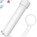 Membrane Solutions 1812/2012 24-150 GPD RO Housing Kit, Reverse Osmosis Membrane Filter Housing Replacement with Elbow Fittings, Housing Wrench, Check Valve