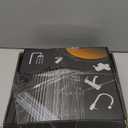 Peicuai Shower Head Combo, 10-Inch High-Pressure Rainfall Shower Head with 11-Inch Adjustable Extension Arm, 5-Setting Matte Black Handheld Shower with Long Hose, Powerful Spray for Low Water Pressure