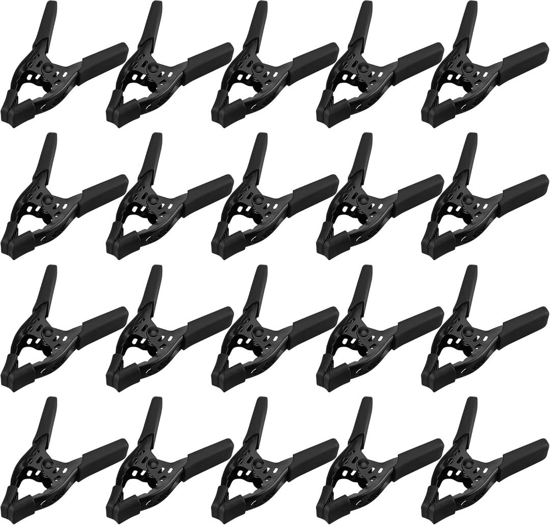 20-Piece Spring Clamps for Woodworking/Backdrop Stand/Pool Cover / 4-inch Tarp Clamps Heavy Duty Clips Spring Clips Metal Clamp Large Heavy Duty Clamps