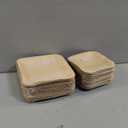 Palm Leaf Plates Disposable Bamboo Earth-Friendly Compostable Palm Plates. 10 Inch,8 Inch Inch Party Pack. 25 of Each Size. Biodegradable. (PalmPack25CT Square 10 and 25Ct- 8inch) (large)