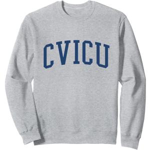 CVICU Nurse Collegiate Cardiac ICU Cardiology Sweatshirt, Size XL