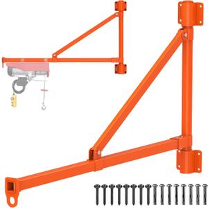 Insaga Wall Mount Jib Crane 882 lbs Swing Arm Hoist Holder Sealed Bearing, 48.5'' Fixed – Heavy-Duty Base