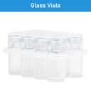 2ml Glass Vials for Injection, with Self Healing Injection Port, Transparent Sealed, Empty Vials for Injection (50, 2ml)
