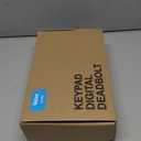 Veise Fingerprint Door Lock with 2 Lever Handles - Keyless Entry Door Lock, Electronic Keypad Deadbolt, Digital Smart Code & Front Handle Sets, Auto-Locking, Easy Installation, Matte Black