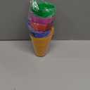 JoyServe Kids Cups - (Set of 6) - 10oz Toddler Cups with Straws for Kids - Stackable BPA-Free Plastic Sip-A-Cup Drink Tumblers for Water, Juice, Milk - Dishwasher Safe, Everyday Use, Neon Colors