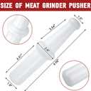 Meat Grinder Pusher/Tamper Fit for Kitchenaid Lem Meat Sausage Grinders, Universal Meat Grinder Pusher Tool Length 9.56" Stuffing End Od 1.8"- Kitchen Meat Grinder Replacement Part