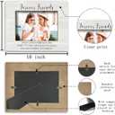 FONDCANYON Forever Friends Sunflower Picture Photo Frame, Bestie Bff Friendship Gifts For Men Women Friends Birthday Christmas Girls (5x7 Inch Photo) (Color2)