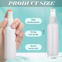 Tanlade 100 Pcs 2oz Small Spray Bottles Refillable Mini Spritzer Clear Empty Plastic Spritz Bottle Refillable Reusable Travel Size Mist Sprayer for Travel Cleaning Perfume Liquid(White)