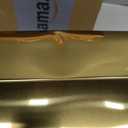 Cesun Small Bathroom Trash Can 2.1 Gallon Wastebasket, Modern Metal Garbage Can Office Waste Basket, Gold Stainless Steel Trash Bin for Bedroom, Home Office, Toilet, rv, Near Desk, Under Sink