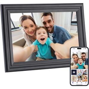 Digital Picture Frame 10.1 Inch WiFi Digital Photo Frame with 16GB Storage,1280x800 IPS Touch Screen, Auto-Rotate, Wall Mountable, HD Photo Frame for Sharing Pictures and Videos from Phone