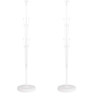 Balloon Column Stand Kit for Floor - Set of 2, Base and Pole,Balloon Tower Backdrop Decoration for Wedding, Birthday Party, or Bachelorette Parties (Balloons not included)
