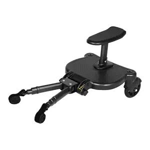 2026 New Universal 2-in-1 Stroller Board with Detachable Seat, Sit and Stand Glider Buggy Board for Most Strollers, Holds Children Up to 55 lbs - Toddler Standing Rider Platform