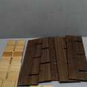 Weysat Tic Tac Toe Toilet Paper Holder Stand Bathroom Wall Decor Rustic Wooden Hanging Storage Freestanding Wall Mounted Shelves Decor for Toilet Tissue Farmhouse (Black)