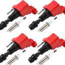 Ignition Coils & Iridum Spark Plugs Pack of 4 Compatible with Buick Lacrosse Regal Verano Chevrolet Captiva Sport Cobalt Equinox Malibu HHR GMC Terrain Pontiac UF491 90117