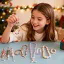 Halfic DIY Jewelry Making Kit, Over 300 Pcs Bracelet Making Bracelet Kit, DIY Craft Gift for Girls, Creative DIY Fashion Jewelry Crafting Gift