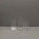 60 PCS Glass Cylinder Vases, 4,6,7,8,10 Inch Clear Flower Vase for Centerpieces Glass Vases Bulk for Wedding Home Table Centerpiece Candle Holder Party Decorations