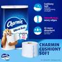 Charmin Ultra Soft Cushiony Touch 2-Ply Toilet Paper, 18 Family Mega Rolls = 90 Regular Rolls, White