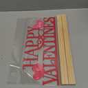 COCHIE Metal Happy Valentine's Day Sign, Valentines Day Decorations for Home, Party, Shelf, Mantel, Indoor, Valentine Heart Decor, Valentines Day Table Top Decoration (Valentine)