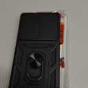 Janmitta Compatible with Samsung Galaxy S25 Ultra Case Built in Slide Camera Lens Cover+Screen Protector+Finger Ring Holder Kickstand,Heavy Duty Shockproof Full Body Phone Cover,2025 Black | Screen Protector, Finger Ring Holder, Kickstand, Heavy Duty, Shockproof