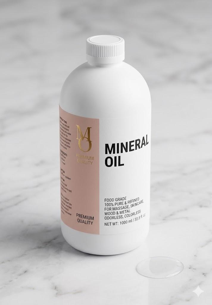 Vegan Food Grade Mineral Oil, Safe for Wood Cutting Board, Butcher Block, Bamboo Cutting Board, and Knife Blade Oil, Cast Iron Tools Conditioner  (Pack of 1)