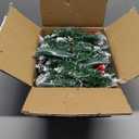 Christmas Garlands,2.7M/ 9FT Christmas Garland,Christmas Garland with Lights, and Berries,for Fireplaces,Stairs, Interior Decoration,Christmas Decoratio (Green)