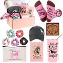 Horse Lover Gifts for Women Horse Stuff Cool Gifts for Horse Lovers Include Horse Tumbler Mug Makeup Bag Baseball Hat Bracelet Hair Band Socks Card for Birthday Christmas
