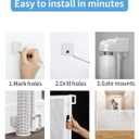 Veraste Retractable Baby Gate for Doorways and Stairs, Mesh Safety Gate for Pet, Indoor & Outdoor Use, One-Hand Operation, Easy Installation, 33.6" Tall, Expands to 55" WideWhite,33.6"x55"