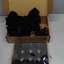 25 Pcs Black Velvet Tree Topper Christmas Ornaments Include Large Christmas Bows Tree Topper 12 Xmas Velvet Balls 12 Black Bows for Xmas Holiday Door Fireplace Wall Party Decor