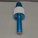 Amazmic Kids Karaoke Microphone Machine Toys for Girls Bluetooth Microphone with LED Light, Christmas Birthday Gift for Girls Boys 3 4 5 6 7 8 9 10 11 12 Year Old Kids Toys(Blue)