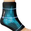 BILITOK Reusable Foot Ankle Ice Pack Wrap for Injuries, Cold Compression Therapy for Achilles Tendonitis, Plantar Fasciitis, Swelling, Sprained, Pain Relief (Black)