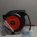 ReelWorks Air Hose Reel Retractable 3/8" Inch x 50' Foot Hybrid Polymer Hose Max 300PSI Commerical Polypropylene Construction
